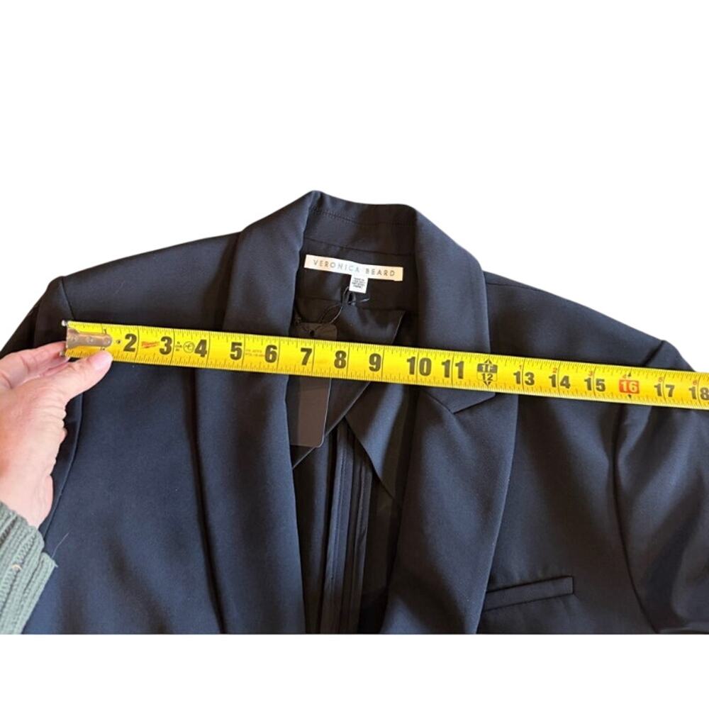 Veronica Beard 10 Iconic Scuba $645 Dickey Blazer Bi Stetch Jacket Black - Picture 8 of 10